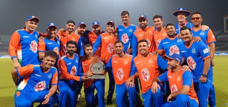 Legends League Cricket get off to a royal start as India Maharajas win the Sky247.net Legends League benefit match