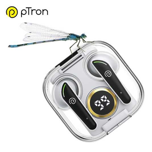 pTron launches statement earbuds with the most unique transparent charging case & movie mode