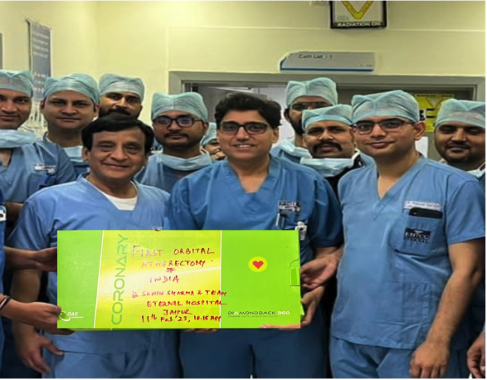 Eternal Hospital Performs Successful Angioplasty with Orbital Atherectomy Technique for Calcified Blockage in Heart