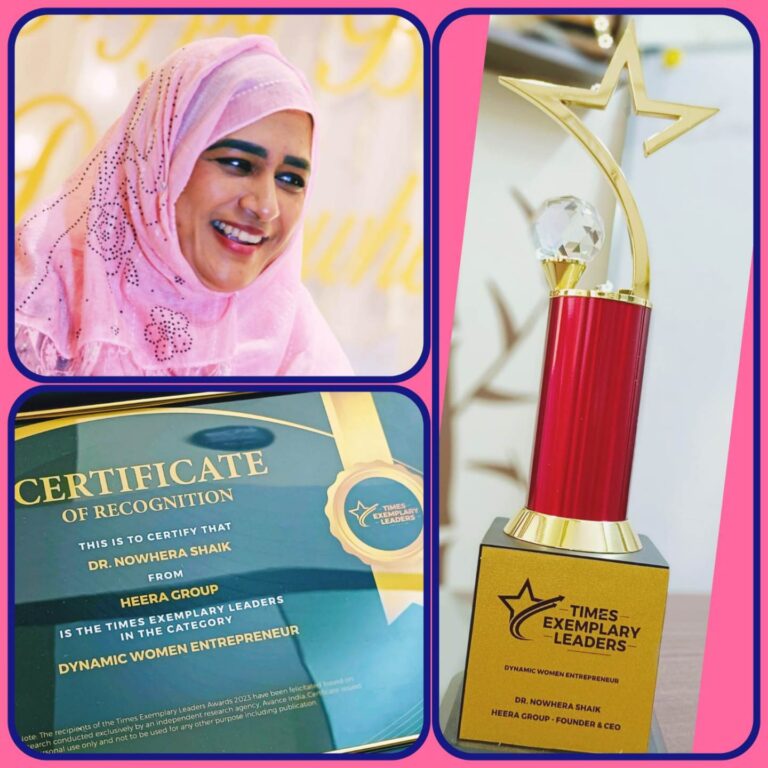 Dr. Nowhera Shaik Honored for Women’s Empowerment Achievements