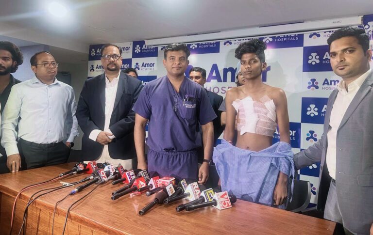 Rare Chest Malformation Successfully Treated in 15-Year-Old Male at Amor super speciality hospital & Amor cancer center