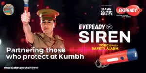 Maha Kumbh Police equipped with Eveready Siren Torches for Effective Crowd Management for a safer Maha Kumbh 2025